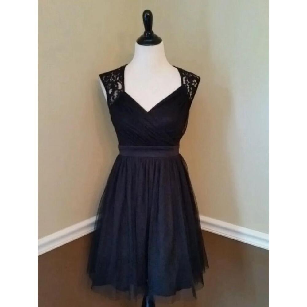 Black Lace & Mesh Sleeveless Party Dress by Mystic from ModCloth Whimsigoth S